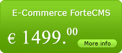 e-commerce ForteCMS